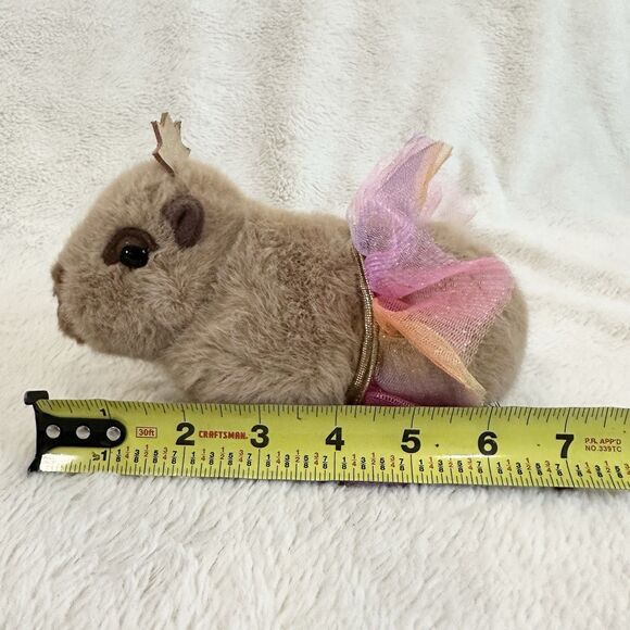 Douglas Cuddle Toys Chattie Capybara With Tutu Crown 6” Soft Plush Toy - Picture 6 of 6